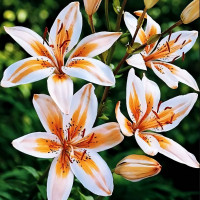 Луковицы  Лилия биколор азиатская Orange Electric (Оранж Электрик) (3шт.)