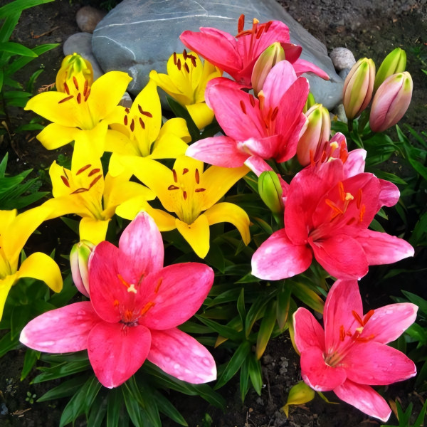 Луковицы  Лилия азиатская Tiny Toons (Тайни Тунс) (3шт.)